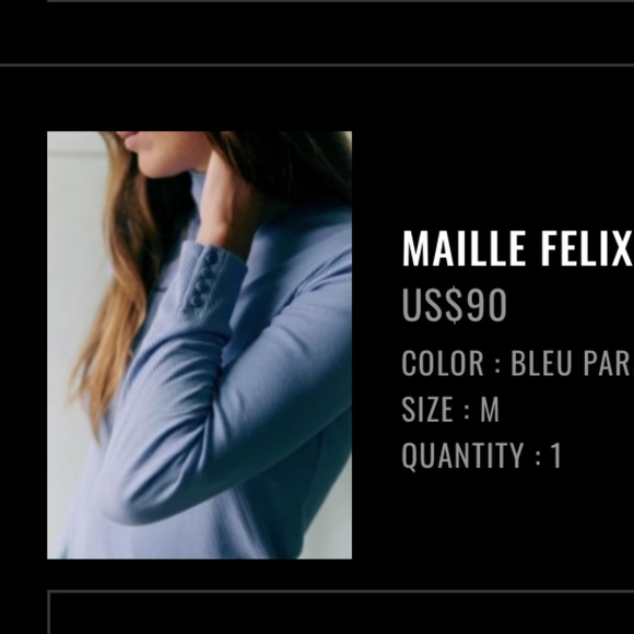 Sezane Felix Jumper Bleu Parme - Size M - Picture 2 of 2